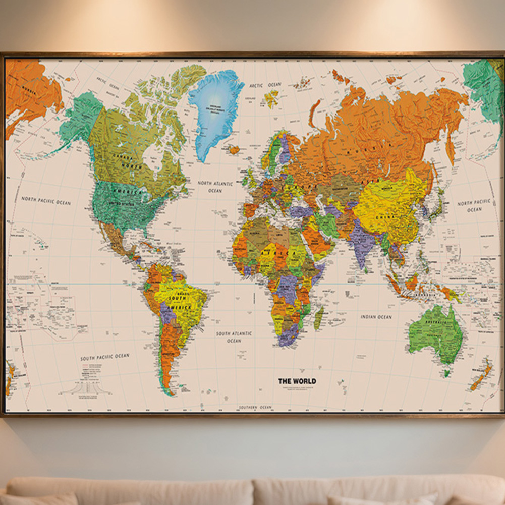 150x100cm World Map Poster Non - đánh giá và giá Star Map Poster