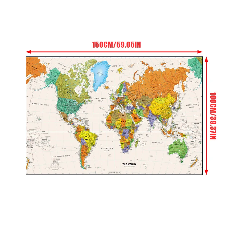 150x100cm World Map Poster Non - đánh giá và giá Star Map Poster