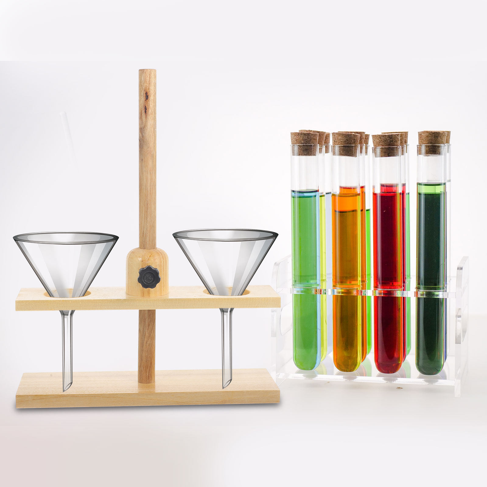 1Pcs Double Hole Funnel Rack P - đánh giá và giá Science Experiment