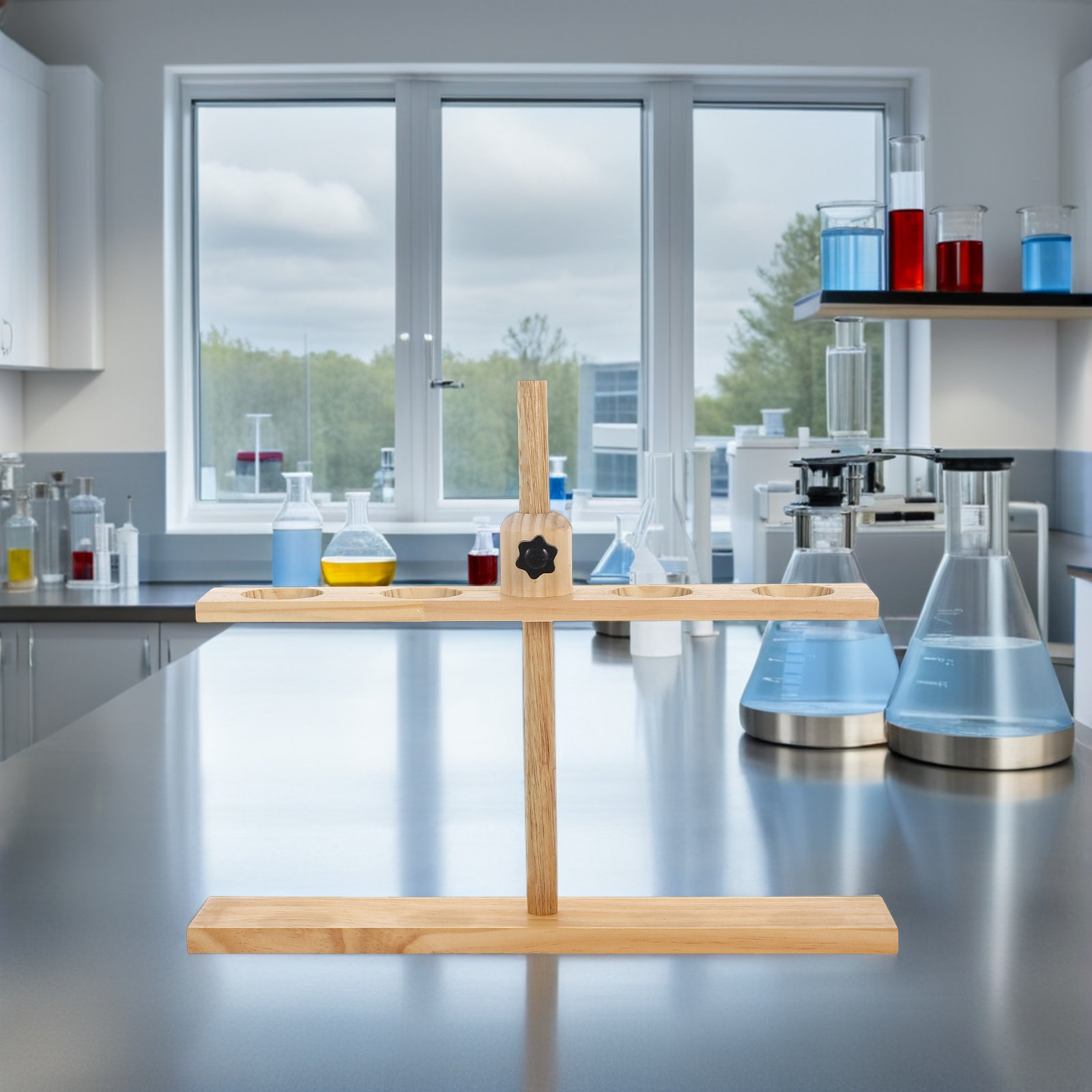 4 Hole Adjustable Wooden Funne - đánh giá và giá Science Experiment