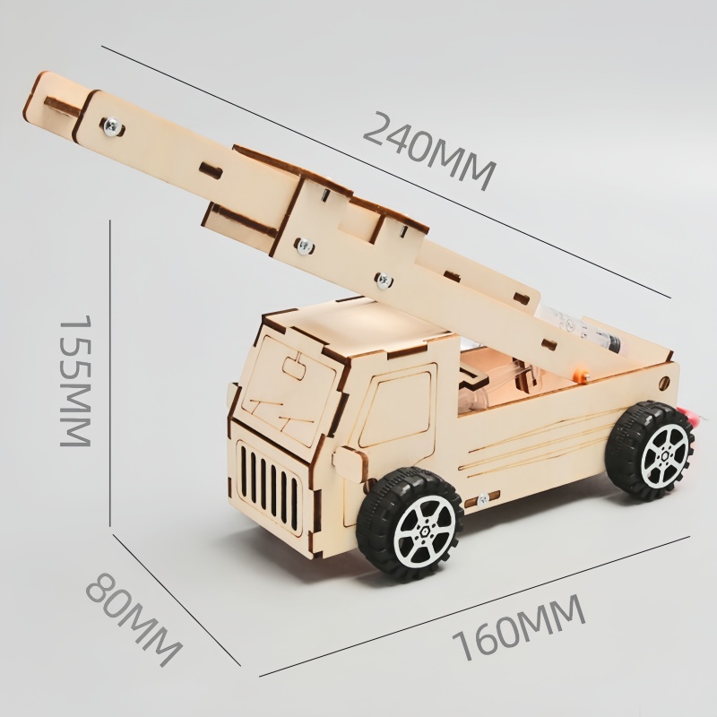DIY Wood Ladder Fire Truck Mod - đánh giá và giá Science Diy Model