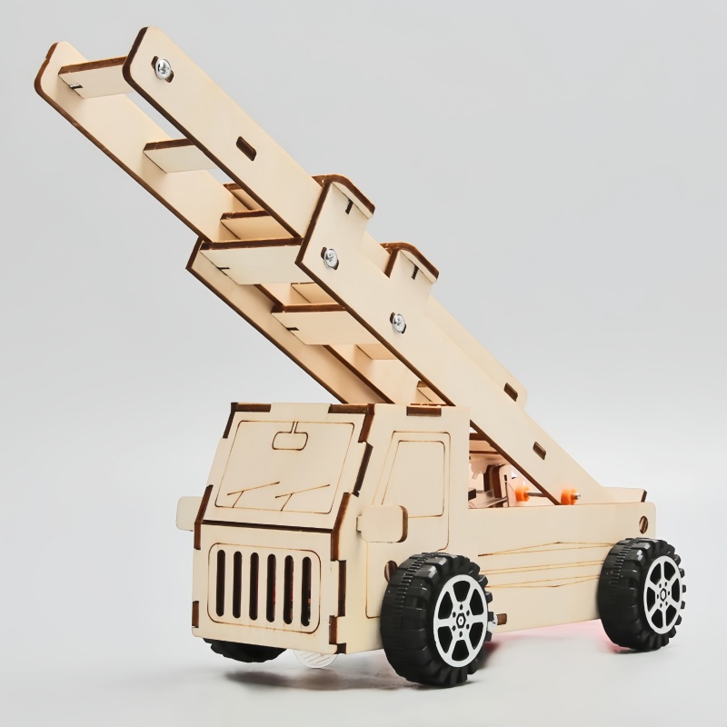 DIY Wood Ladder Fire Truck Mod - đánh giá và giá Science Diy Model
