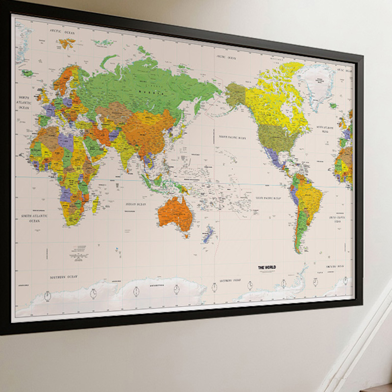 Wall Map,Polyester,World Map W - đánh giá và giá Star Map Poster