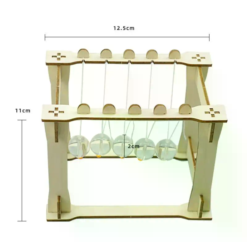 Wooden Newton's Cradle DIY Sci - đánh giá và giá Science Diy Model